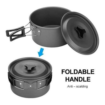 Camping cooking set 4 pieces 5